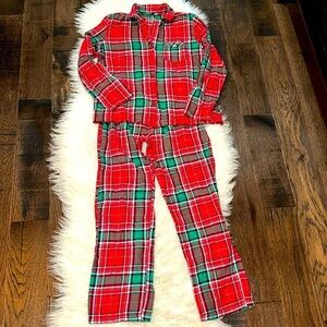 Trendy Plaid Pajamas Set